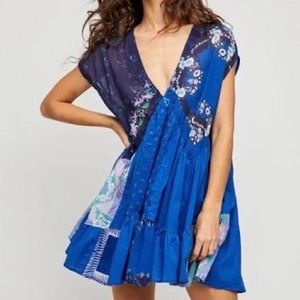 Free people size M Mended with scarves mini dress